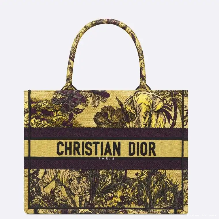 Cheap Yellow Toile Voyage Book De Motif Jouy Tote Canvas Dior 0520 Luxury